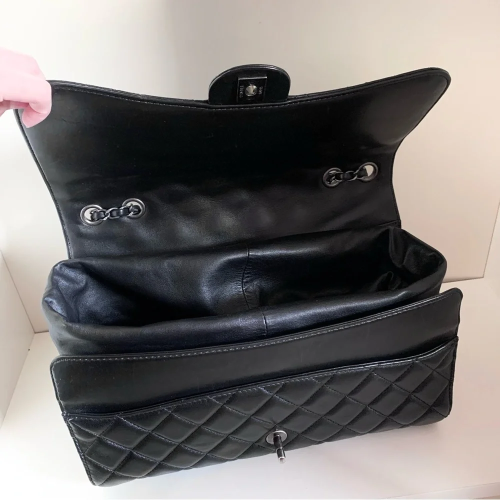 Chanel classic flap convertible tote bag